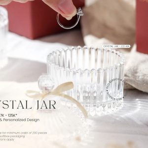 Jual Crystal Jar Aesthetic 1 - Custom Desain dari Red Ribbon Gift