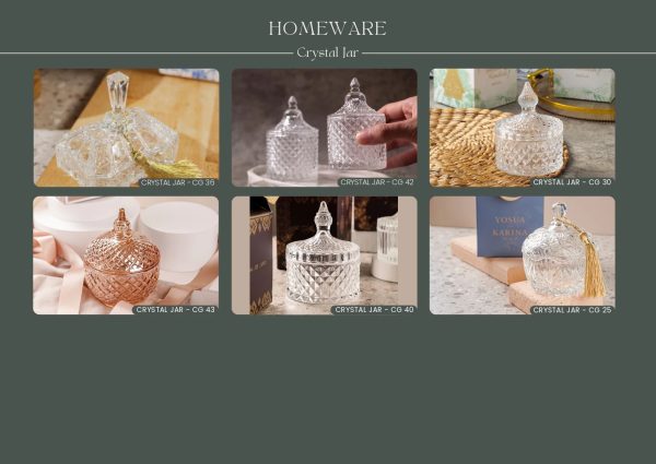 Jual Crystal Jar Aesthetic 3 - Custom Desain dari Red Ribbon Gift