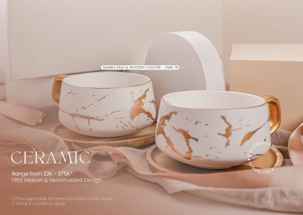 Jual Souvenir Ceramic Tableware Premium 1 dari Red Ribbon Gift