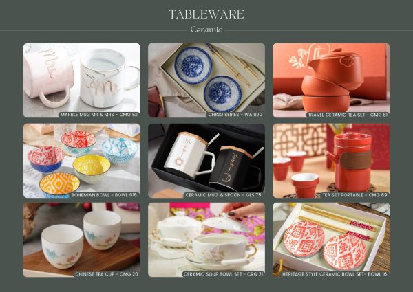 Jual Souvenir Ceramic Tableware Premium 2 dari Red Ribbon Gift