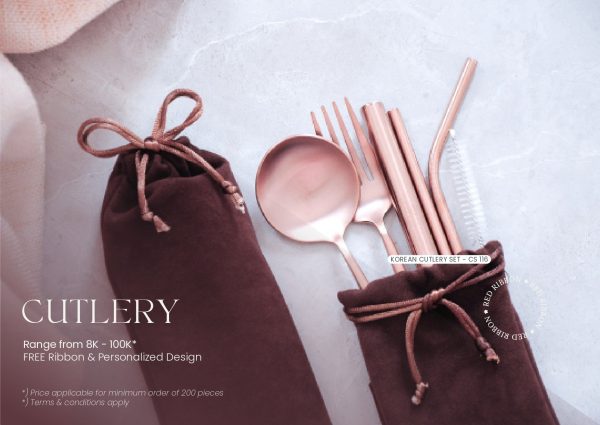 Jual Souvenir Cutlery Set 1 dari Red Ribbon Gift