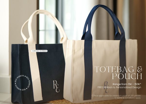 Jual Souvenir Totebag Pouch 1 dari Red Ribbon Gift